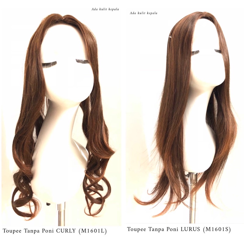 toupee fiber penutup botak top cover korea BUKAN FULL WIG / hair top / hair topper A16 M1601