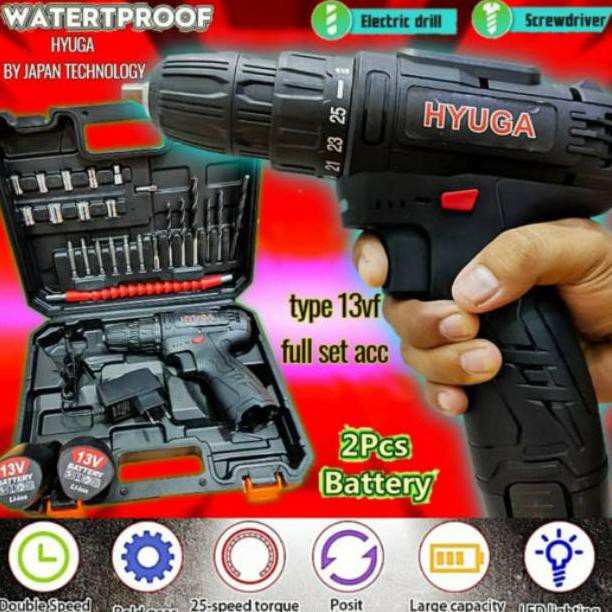 ( BISA COD ) mesin bor baterai cordless 10mm 13 v makita hyuga uciha uchiha BERGARANSI [Kode 1|Kode