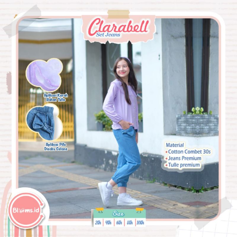 Setelan Anak Perempuan Clarabel Set Jeans