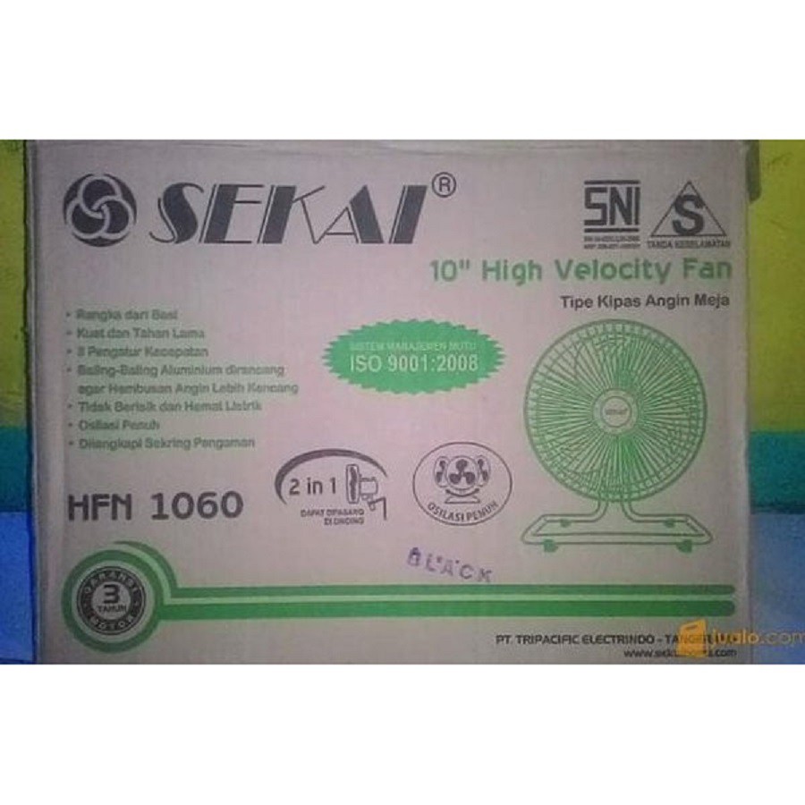 Kipas Angin Sekai HFN1060 Besi Tornado Meja Deskfan 10in 10inch HFN 1060