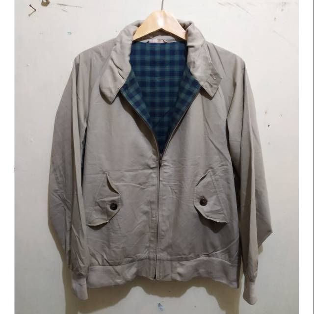 Jaket pria harington motiv tartan size L second