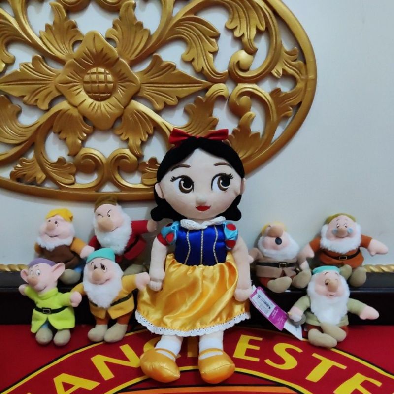 Boneka Snow White Disney X Nevada dan 7 Kurcaci (Sepaket)