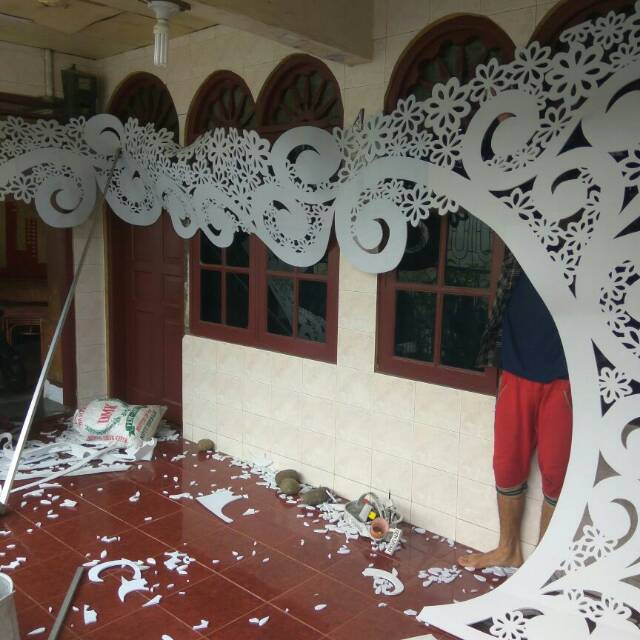 Pelaminan karet spons 1 set tinggi 3meter