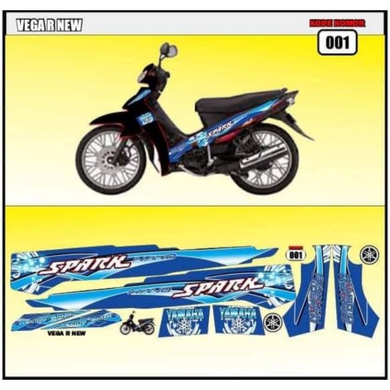 striping vega r new / decal vega r / sticker variasi vega r