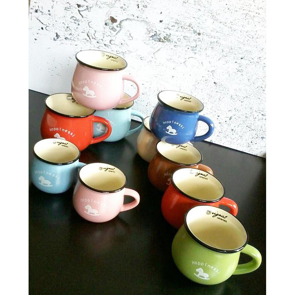 Mug Lucu Bahan Keramik Dengan Berbagai Gambar Dan Warna Dengan Size L Ready Stock Jakarta Shopee Indonesia