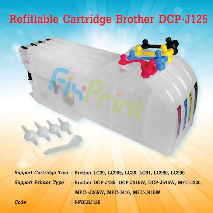 Cartridge Refillable Brother DCP J125 J315W J515W MFC J220 LC39 LC985 LC38 LC61 LC980 LC990