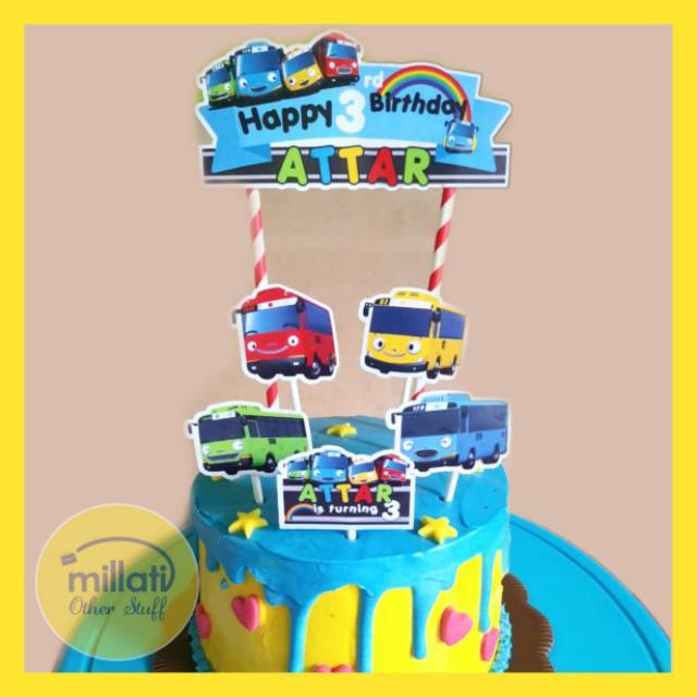 Millati Otherstuff Custom Cake Topper Hiasan  Kue Ulang  