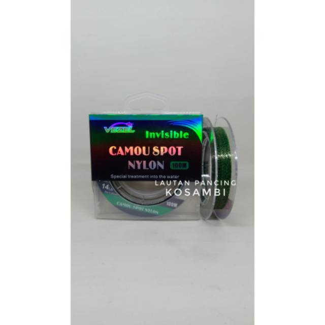 Senar/Tali Pancing Vezel Camou Spot Nylon 100m