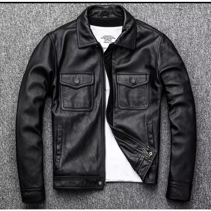 jaket kulit model levis asli domba super asli garut