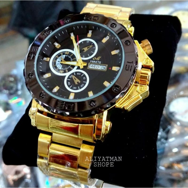 Jam Tangan Pria Mirete NEW Edition Sesuai Foto Original Anti Air Fitur Tanggal Hari Aktif Besstsller Terbaru Harga Promo | Original Strap Stainlees Steel _ Jam Tangan Cowok Import Mewah Elegan Sporty Frew box Dan Batrai Cadangan