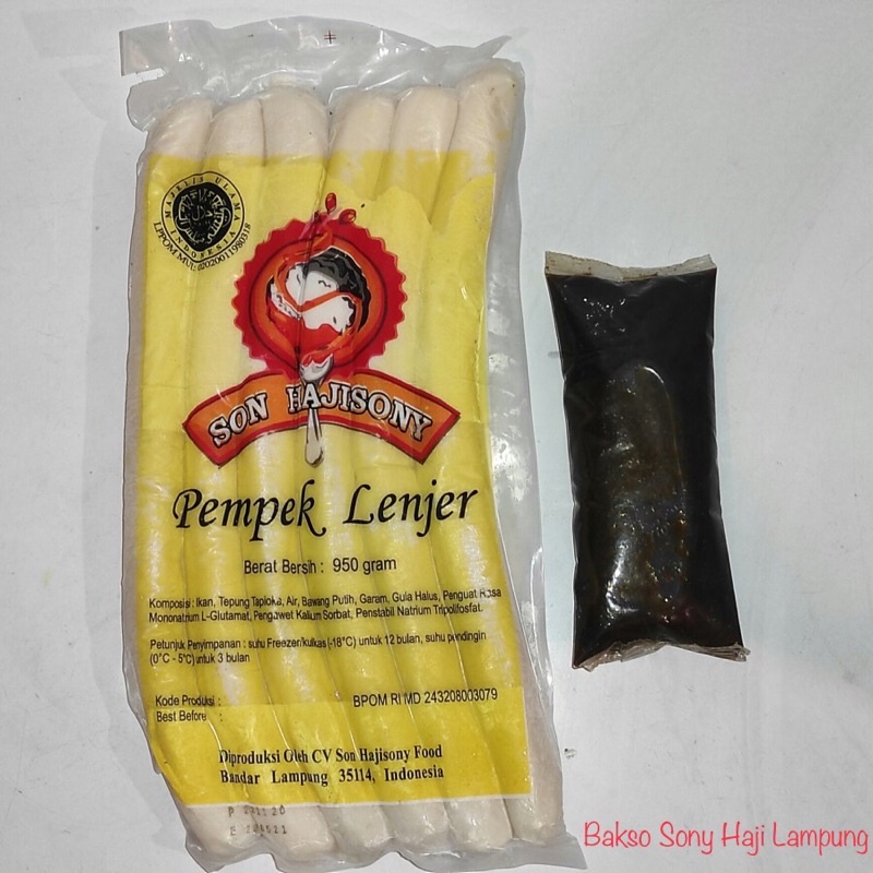 

Pempek Sony Lenjer Premium + Cuko dan Tanpa Cuko