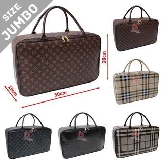 Image of Travel Bag Premium Jumbo - Tas Travel Jumbo - Tas Pakaian Besar - Travel Bag Wanita -Travel Bag Kulit Sintetis Waterproof - Best Quality