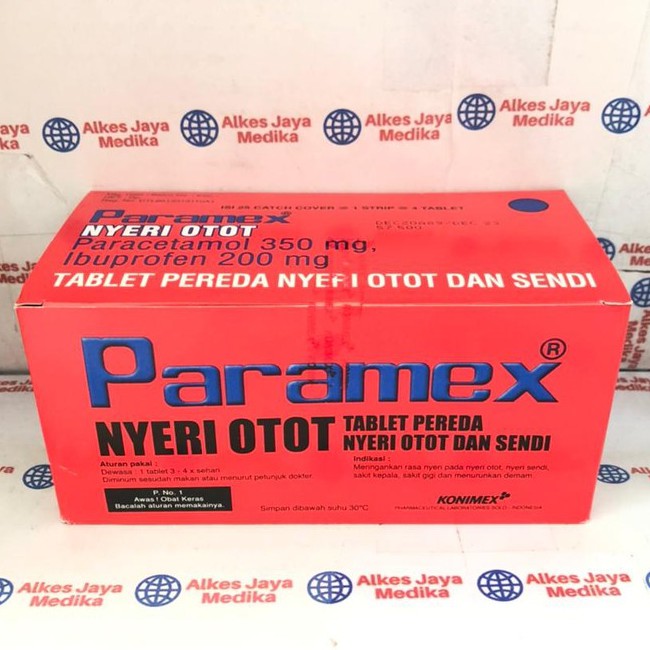 Jual Paramex Nyeri Otot Box Isi 25 Strip 4 Tablet Obat Nyeri Otot