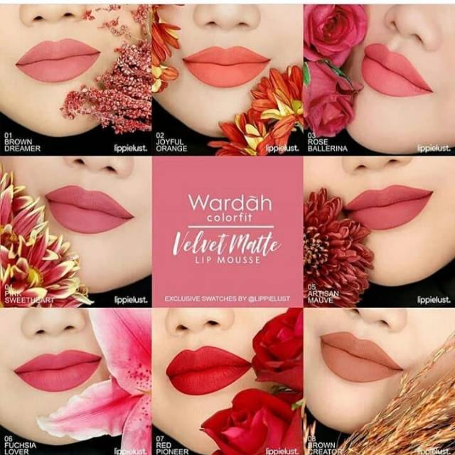 wardah velvet matte