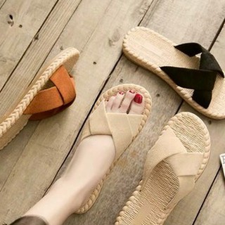 Image of D5084 Sandal Slip Wanita Suede Etnik RM 03 Matt Suede Murah