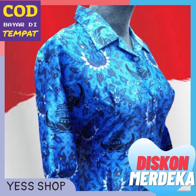 Korpri Sutera Silky Full Furing Batik Korpri Wanita /  Batik Korpri Murah / Batik Korpri Berkualitas