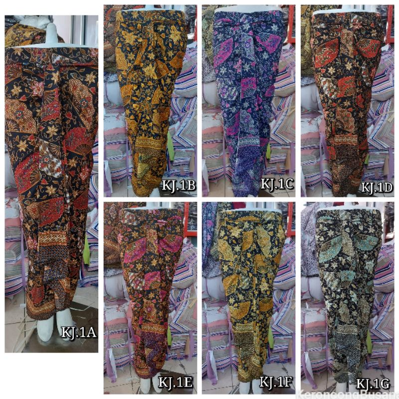 Rok batik foil emas JUMBO pinggang karet. Langsung pakai. KeroncongBusana