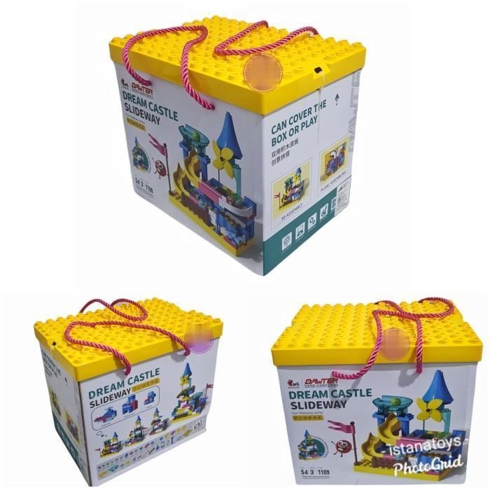 Mainan Block Dawter Dream Castle Slideway 54 pcs 1109