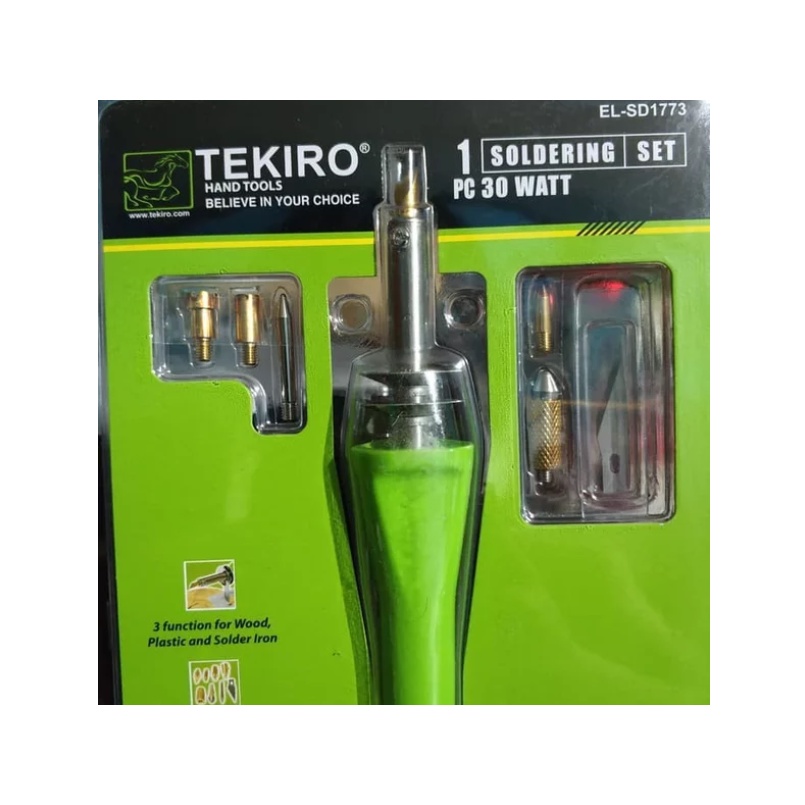 Jual TEKIRO Solder Multifungsi 30 Watt Set 3 in 1 Solder Listrik