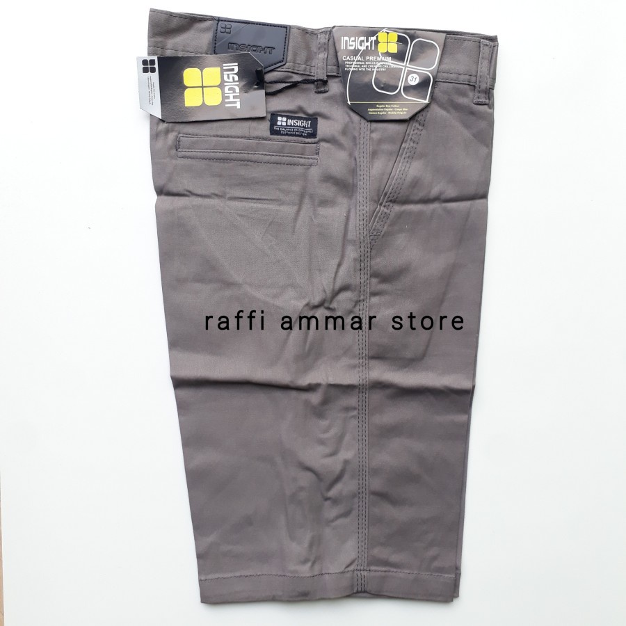 Celana Chino Pendek Pria Bahan Katun Twill Melar Tebal Adem Ukuran 27 Sampai 44