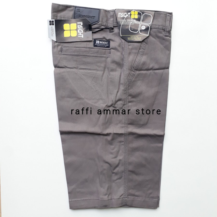 Celana Chino Pendek Pria Bahan Katun Twill Melar Tebal Adem Ukuran 27 Sampai 44