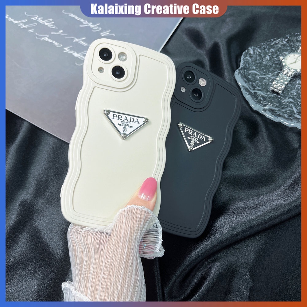 Soft Case Desain Prada 3D Untuk iPhone 14 Pro Max 14 Plus 13 12 11 Pro Max