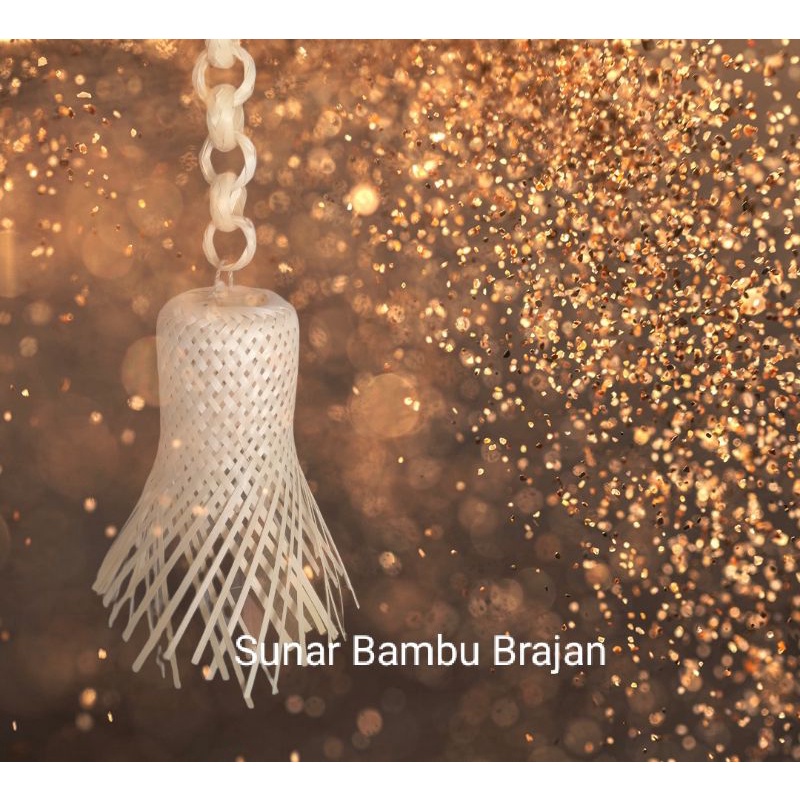 Kap Lampu Krongso | Kap Lampu Gantung | Kap Lampu Unik | Kap Lampu Bambu | Kerajinan Bambu