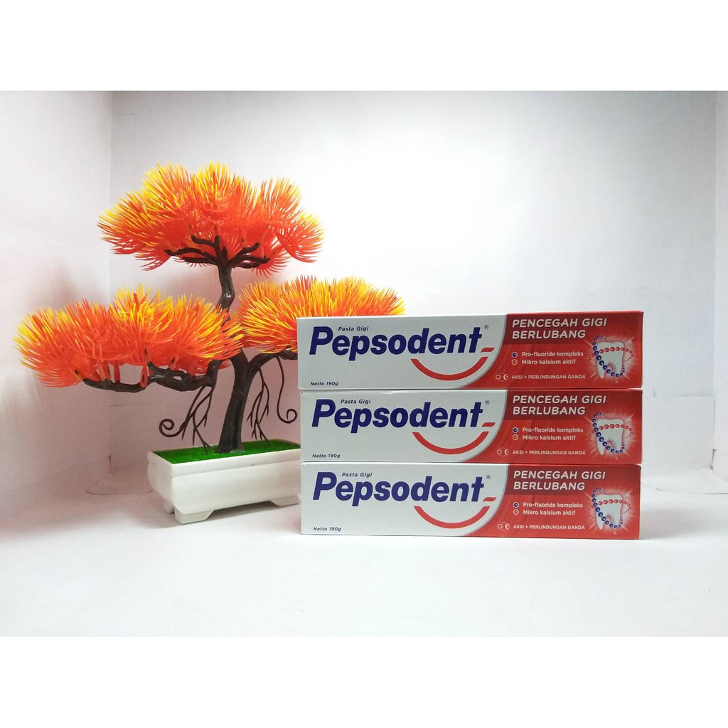 Pepsodent Pasta Gigi 190gr Pencegah Gigi Berlubang Toothpaste Whitening PastaGigi Pemutih Original