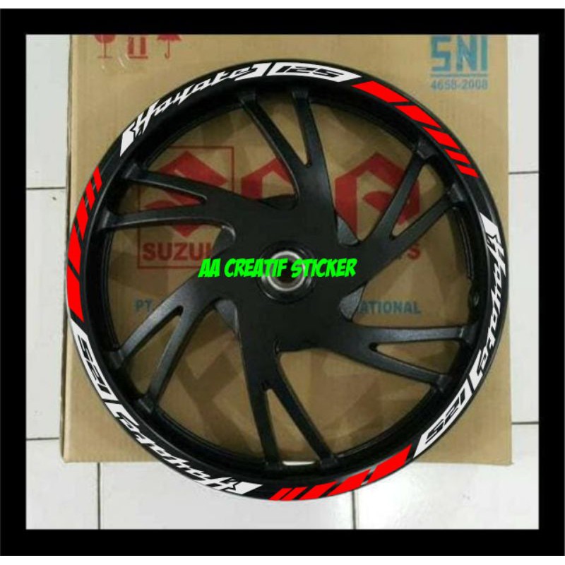 sticker cutting list velg velk Suzuki Hayate 125.stiker pelek Suzuki hayate125.