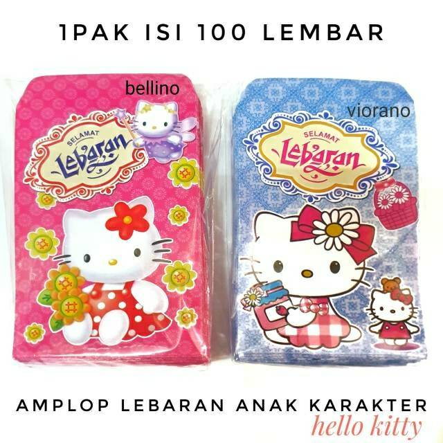 Grosir Amplop Uang Lebaran Isi 100lembar Angpau Idul fitri Ampau Anak Karakter HariRaya Ukuran Sedang M