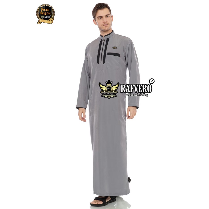 Gamis Jubah Muslim Pria Dewasa Muslim Rayhan Original Rafvero