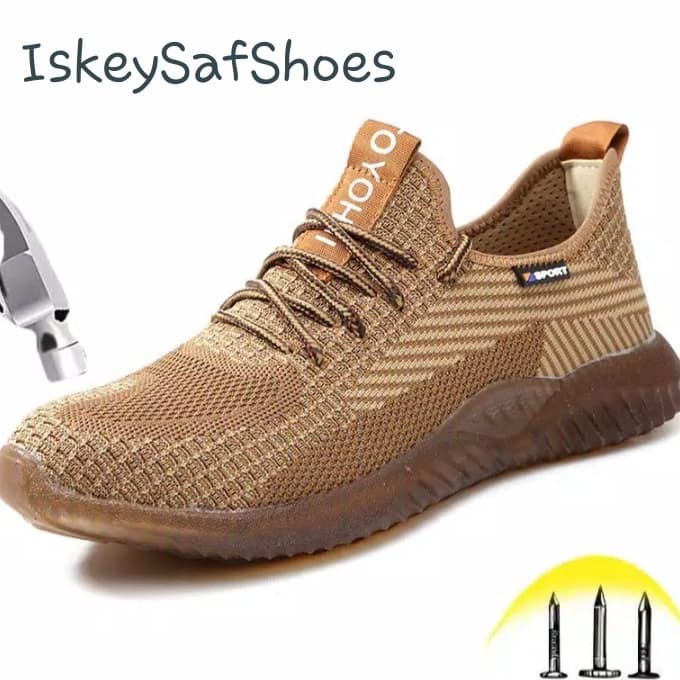  Sepatu  Safety  Coklat Kevlar Sport  Import Shopee Indonesia