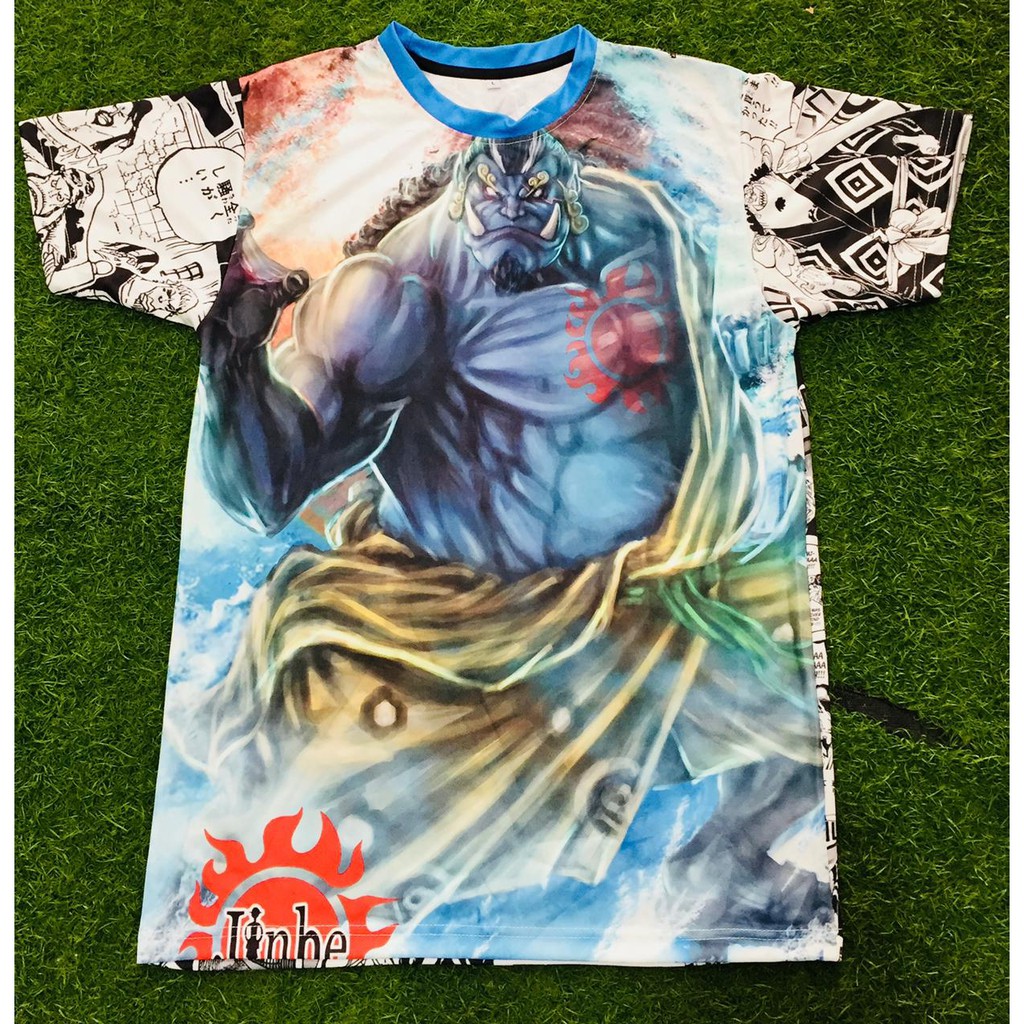 Tshirt Jinbei The knight of the Sea Fullprint One Piece Anime Manga