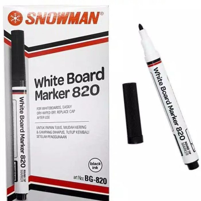 

Spidol Snowman BG-820 Whiteboard Marker/Spidol Papan Tulis