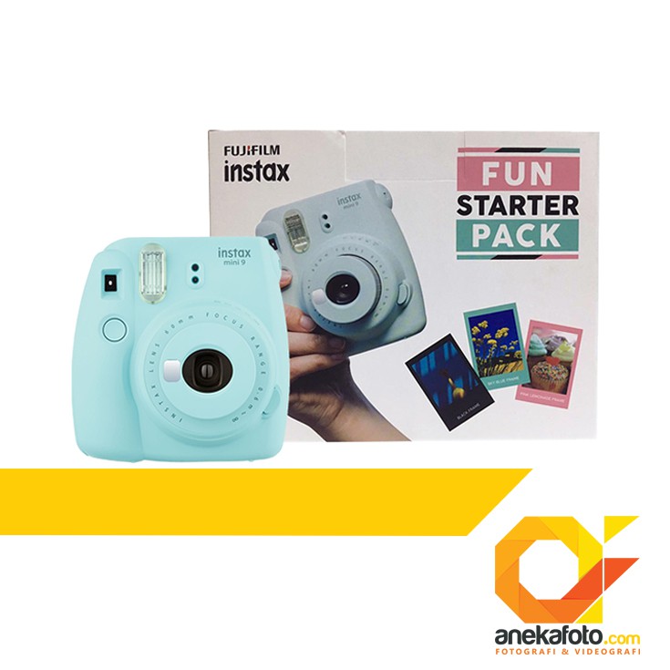 FUJIFILM Instax Mini 9 Fun Starter Pack - Lime Green