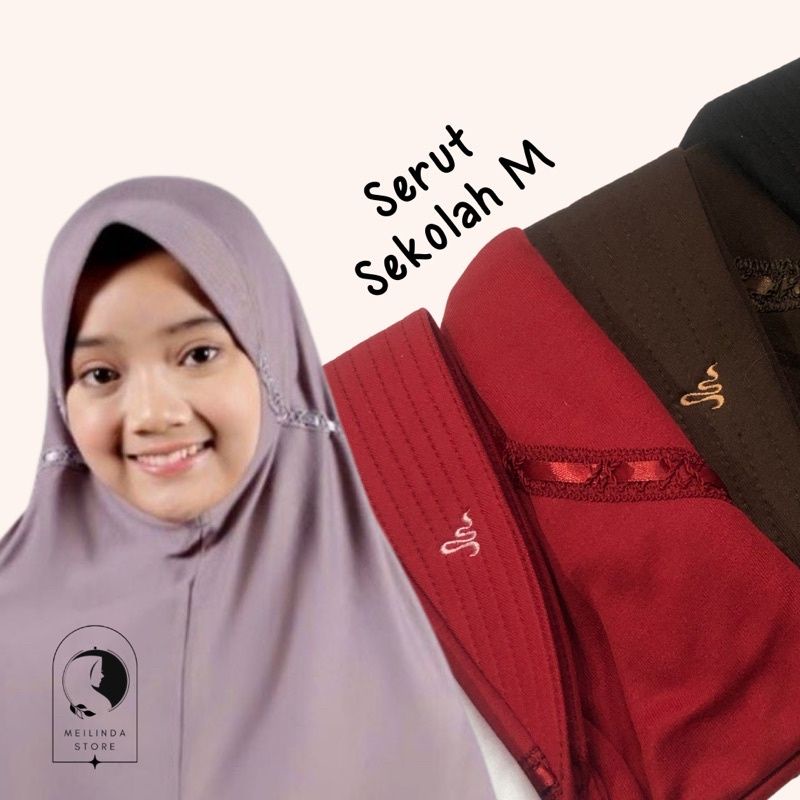 jilbab sekolah rabbani s,m,l,xl