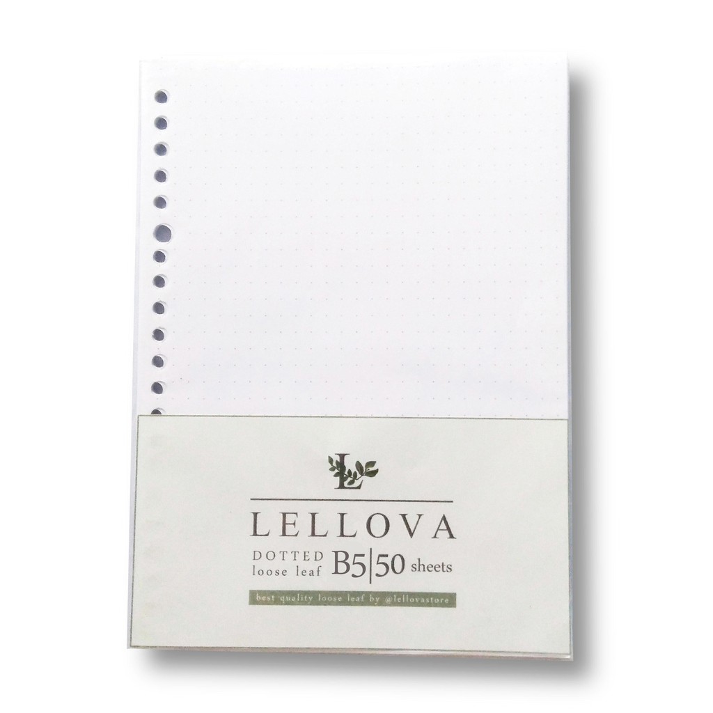 

B5 DOTTED LOOSE LEAF | Lellova Store