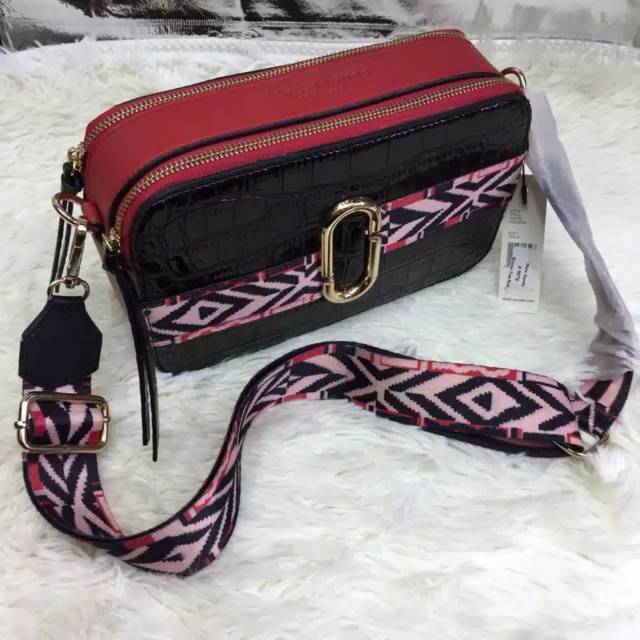 Tas SLING BAG MJ - BLACK RED