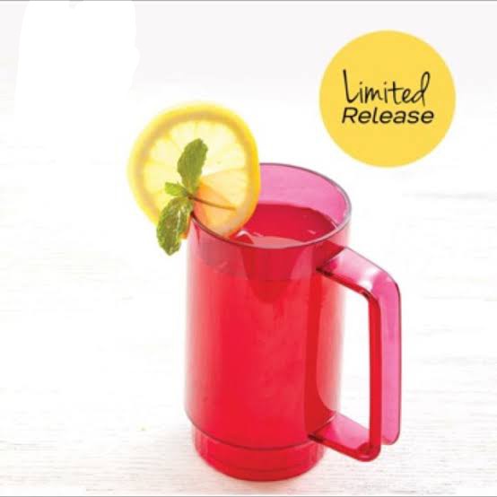 Deluxe Mug Merah Gelas Crystal Ukuran Besar