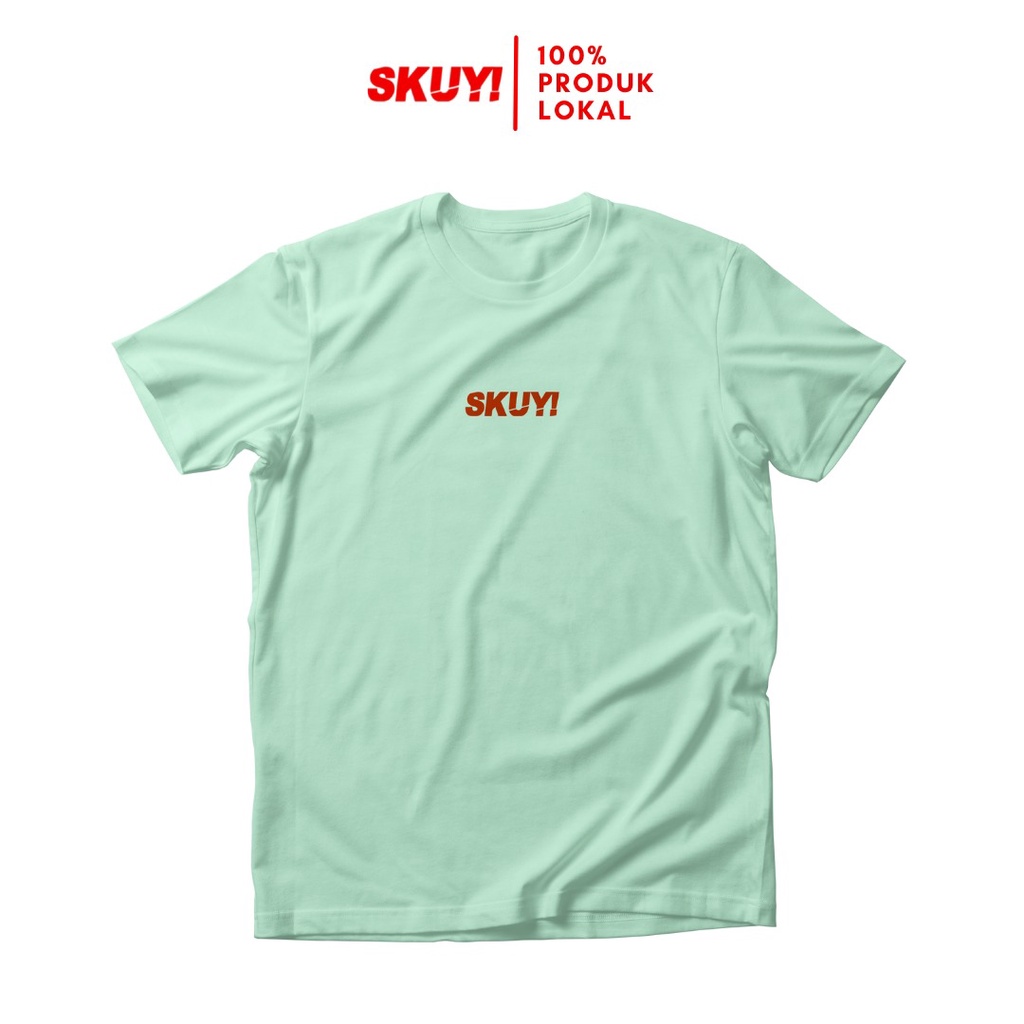 Skuy Kaos Ramdahan Dewasa Manusia Unisex Lengan Pendek Hijau Mint Katun Combed 24s SKY36