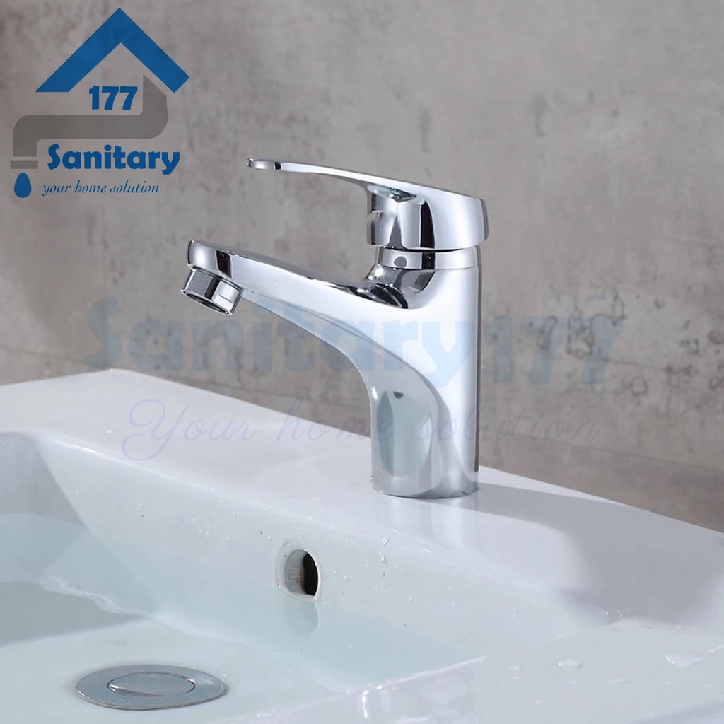 Kran Wastafel stainless Body Gede up down B18-Keran Air angkat washtafel cuci tangan sink basin faucet tap gede