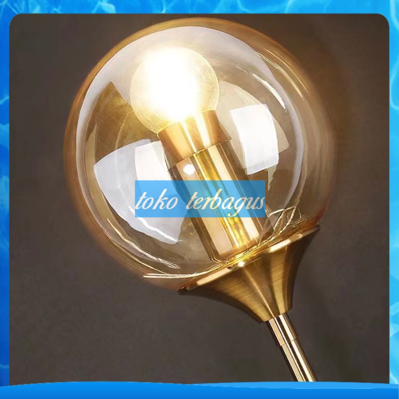 Lampu Dinding Hias Mewah Gold Luxury Sconce Bistro Ball Wall Lamp Light Nordic Style