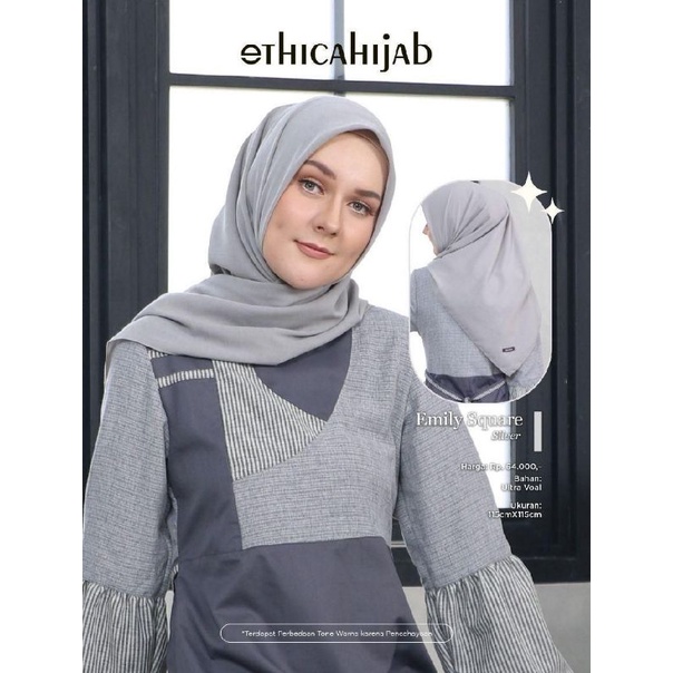 HIJAB SEGIEMPAT  POLOS • HAYRA SQUARE • EMiLY SQUARE || SEPLY ETHICA