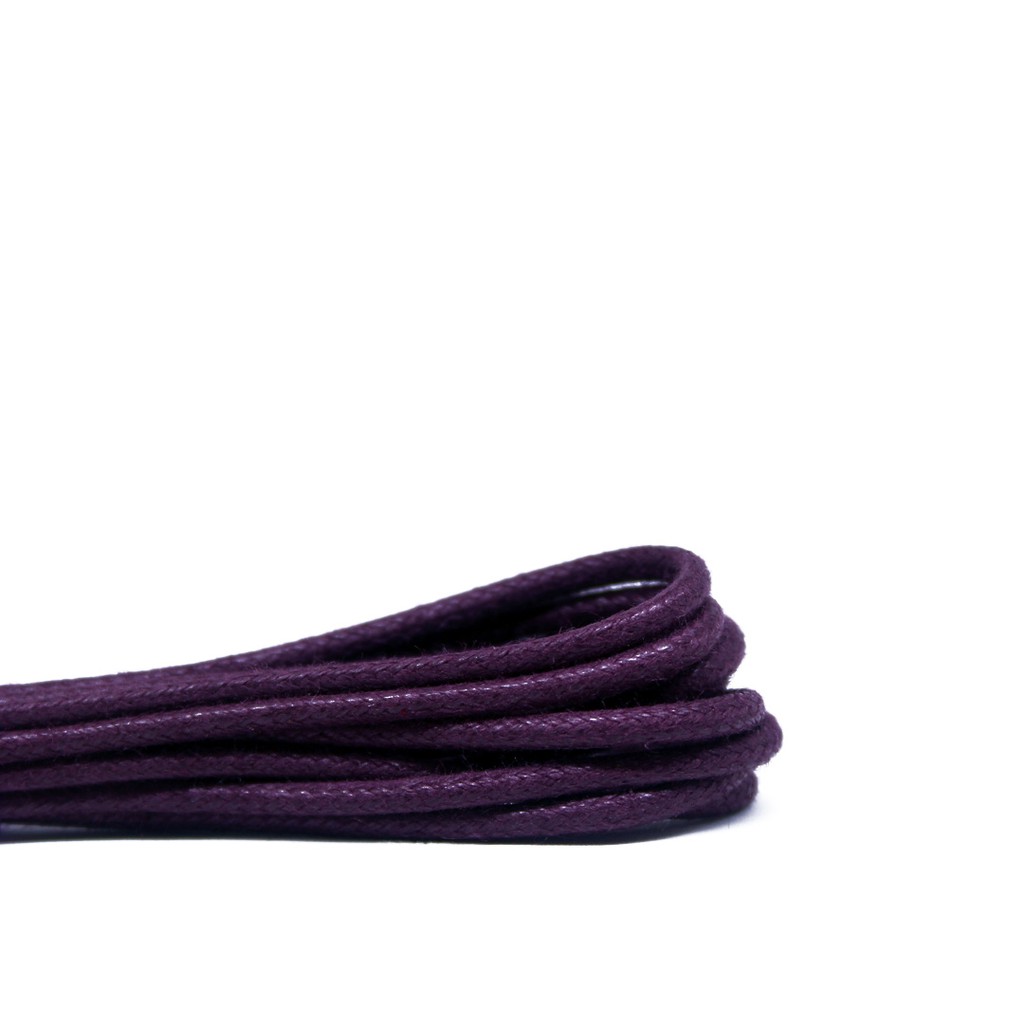 MR Shoelaces RD22 Purple (Ungu) Tali Sepatu Lilin 2-3mm Bulat Round 50cm 60cm 70cm 80cm 90cm 100cm 120cm 150cm (Waxed Laces) - Premium Shoelace