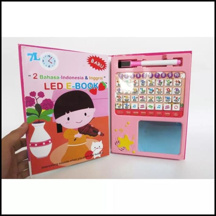 Mainan Edukasi E-Book Led E-Book Buku Pintar Elektronik Untuk Anak - Led E-Book