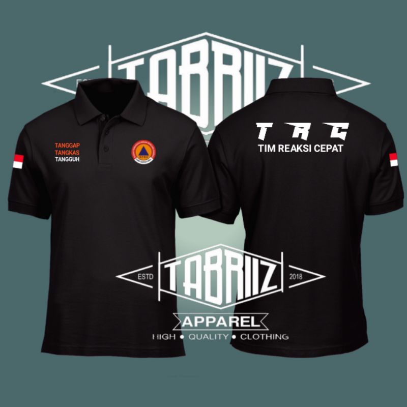 t-shirt kaos kerah POLO TRC-BPBD