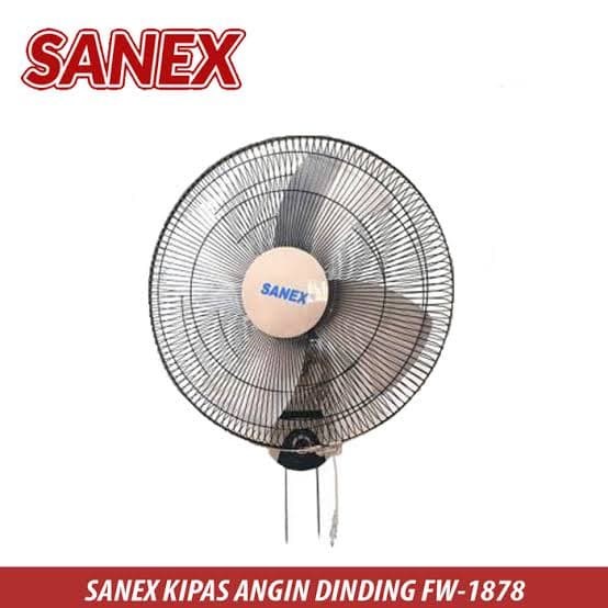 Sanex Kipas Angin Dinding /Wall Fan Besi 18 Inch Fw 1878/1879  resmi SNI