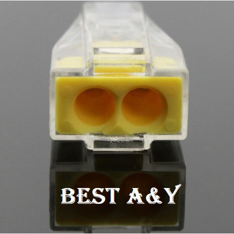 PCT-102 PCT 102 Terminal Block Connector Terminal Cucuk 2 Kabel Push Wire Connector Konektor Tusuk