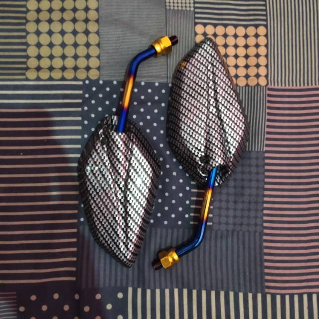 Spion karbon tiang twotone Yamaha