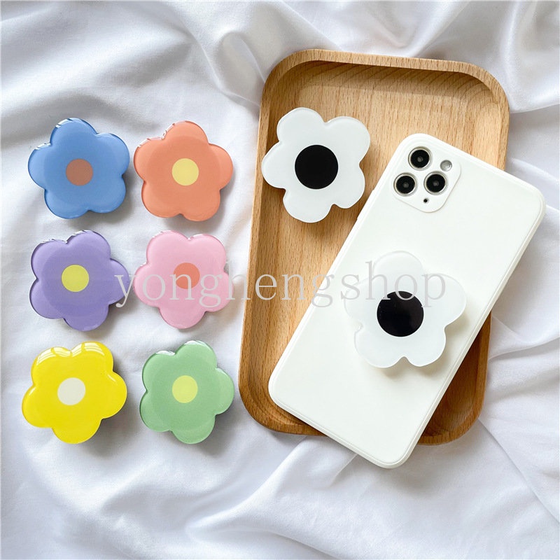 Ins Popsocket Hp / Smartphone Motif Bunga Lucu